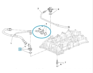 Zawór wentylacji silnika Astra K 1.4