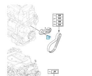 śruba napinacza paska z22se
