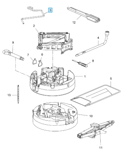 Korbka podnośnika lewarka Astra J