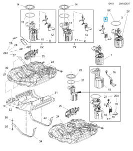 Pływak pompy paliwa 1.4T