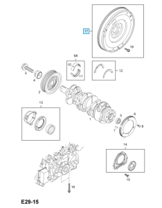 Koło zamachowe  Vivaro A 20DTI