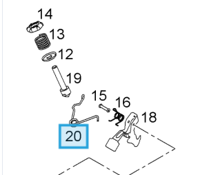 Sprężyna zamykania maski Corsa D