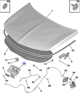 wspornik zamka maski astra l