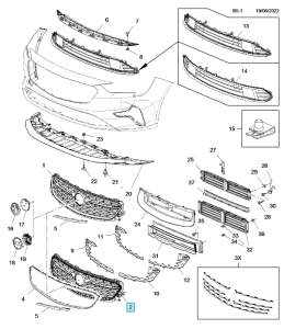 Kratka chłodnicy Insignia B