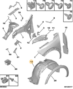 Przednie nadkole  Mokka 2021