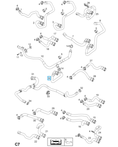 Przewód wylotowy nagrzewnicy wody Corsa D
