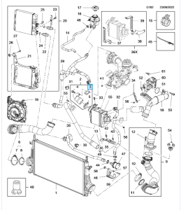Uszczelka przewodu intercoolera Insignia B