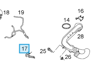 Wspornik przewodu turbosprężarki Vivaro A