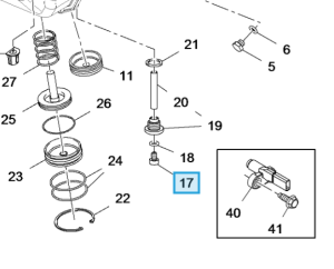 Korek spustowy oleju AF50-8 Insignia B
