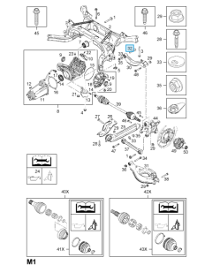 Śruba regulacji tylnego zawieszenia Antara/Captiva 
