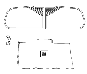 Zestaw osłon przeciwsłonecznych tylnej szyby Astra J HB