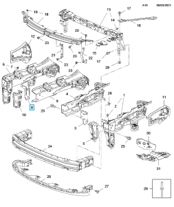 Wspornik podłużnicy Astra K
