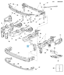 Wspornik podłużnicy Astra K