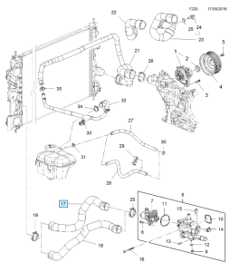 Przewód wlotowy chłodnicy Astra J