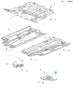 Owiewka tylnej belki Astra K