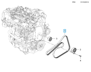 Pasek klinowy Insignia A