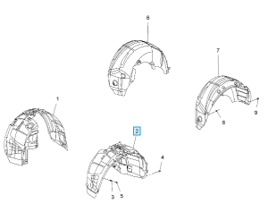 Przednie nadkole Meriva B