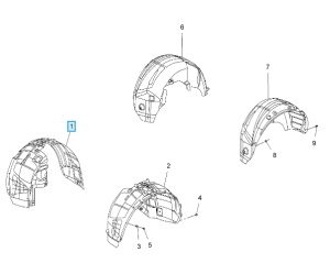 Przednie nadkole Meriva B