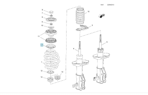 Wspornik górnego mocowania Insignia A 