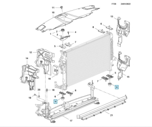 guma izolacja uchwytu chłodnicy insignia b