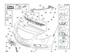 Zaślepka prawa spryskiwacza reflektora Opel Insignia