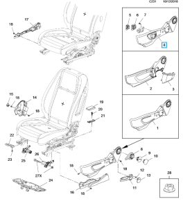 Pokrycie boczne fotela Mokka X