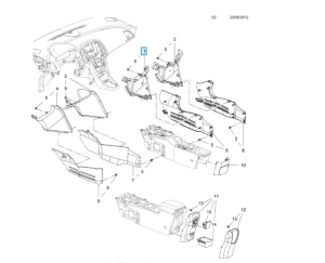 osłona konsoli astra j
