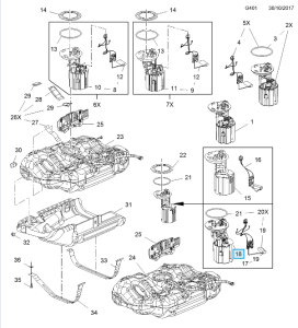Pompa paliwa Astra J 1.7
