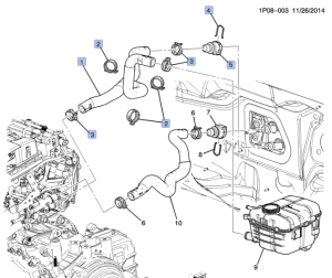 oryginalny przewód nagrzewnicy Cruze 