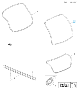 Uszczelka tylnej klapy Astra J kombi