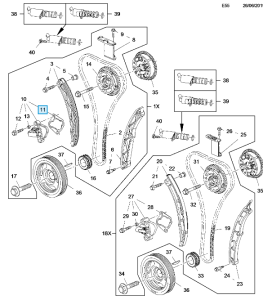 Uszczelka napinacza łańcucha rozrządu Astra K 1.4