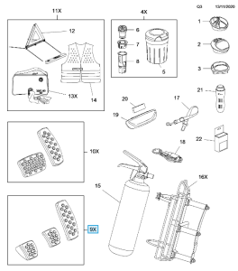 Nierdzewne nakładki na pedały Astra K 