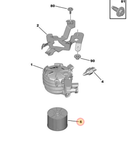Wkład filtra paliwa diesel Corsa F