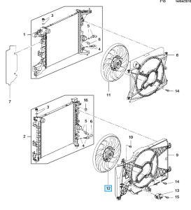 Wentylator chłodnicy wody Meriva B