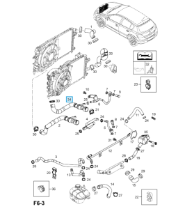 Przewód wylotowy chłodnicy wody Astra H Z20LEH