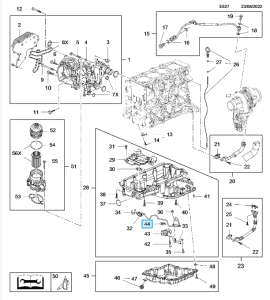 Uszczelka rurki ssania oleju Insignia A