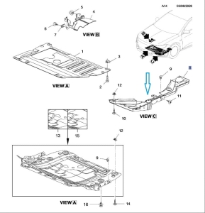 Osłona przeciwbryzgowa insignia B