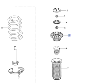 Górne łożysko przedniego amortyzatora Spark M300