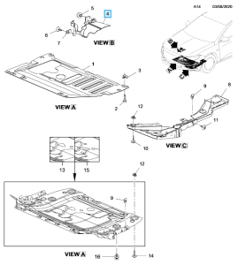 Osłona przeciwbryzgowa Insignia B