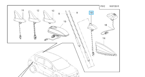 podstawa anteny astra j kombi/sedan do 2013r.