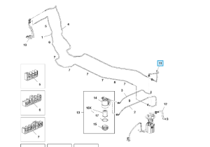 przewód zwrotny paliwa pompa paliwa mokka 1,7 diesel