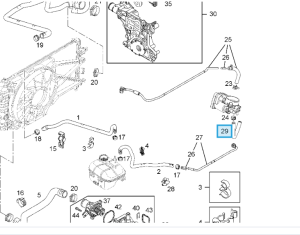 wąż korpus zaworu przepustnicy insignia a 1,6; 1,8