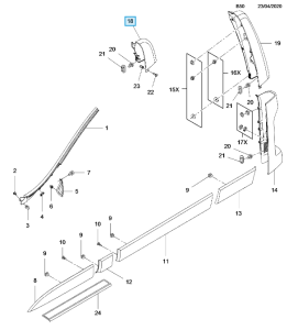 Wypraska tylna górna Vivaro B