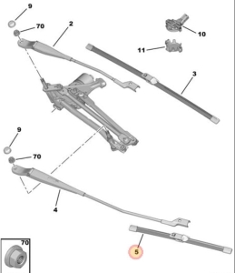 pióro wycieraczki kierowcy C3 od 2016 