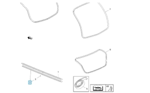 uszczelka progu opel astra j