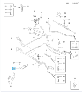Wspornik przewodów wspomagania Combo D 