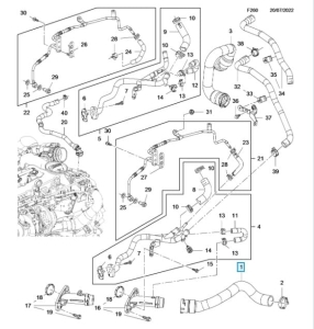 Przewód wlotowy chłodnicy Zafira C