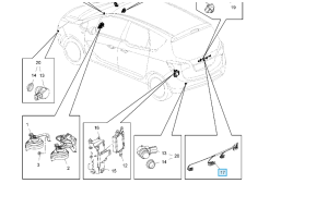 przełącznik klapy bagażnika Opel Meriva B