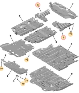 osłona tylna prawa mokka B