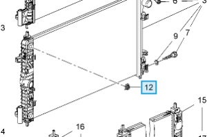 Łącznik przewodów chłodnicy oleju Insignia A 